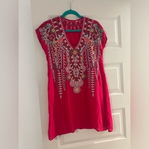 Johnny Was hand embroidered tunic/dress